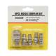 Set5 mufa rapida pentru aer comprimat, cupla rapida cu filet + 4 adaptoare, 1/4