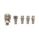 Set5 mufa rapida pentru aer comprimat, cupla rapida cu filet + 4 adaptoare, 1/4