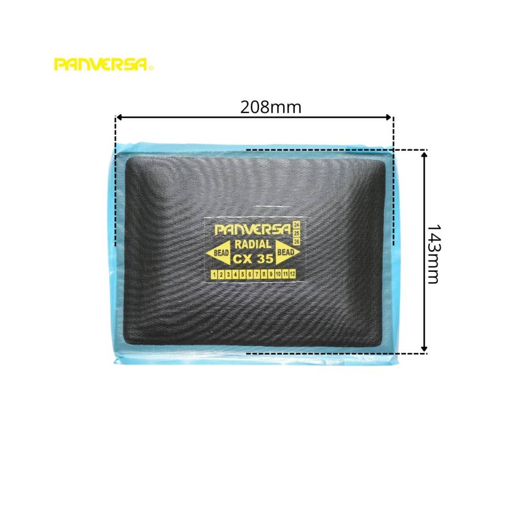 Petice vulcanizare pentru anvelope, radiale, 143x208mm, Panversa CX-35 rn88