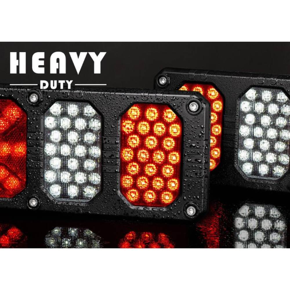 Lampa stop 450x139, 6 functii, cu ceata si mers inapoi, cu mufa 7pini, 24V, dreapta Heavy Duty Horpol LZD2857 