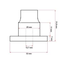 Piulita pinion, pompa injectie, UTB U-445, 115.16.103, FG74