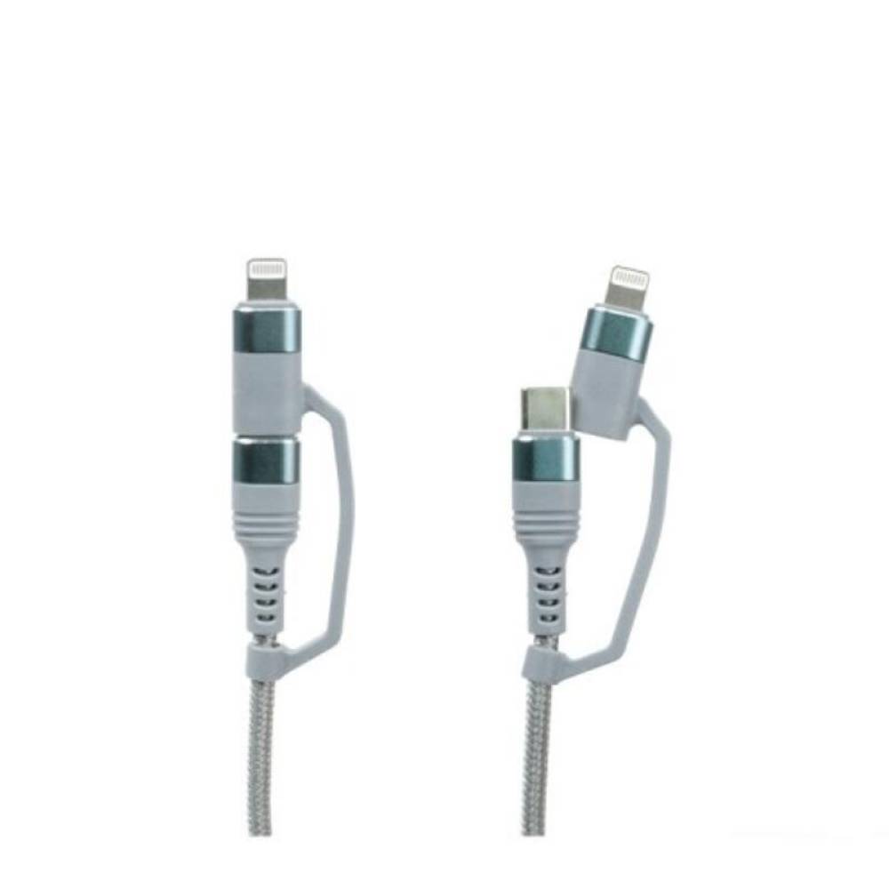 Cablu incarcator 4 in 1 multifunctional, USB TipC - 100W, cablu 1m, Automax 6117