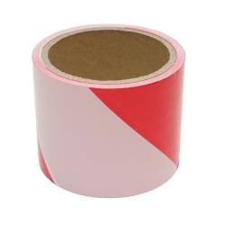 Banda delimitare zona alb-rosu, 50m x 7,5cm, 79565, MZ86