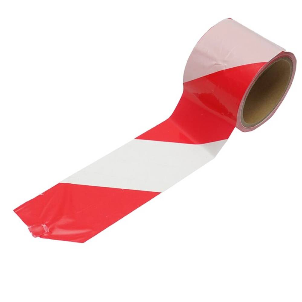 Banda delimitare zona alb-rosu, 50m x 7,5cm, 79565, MZ86