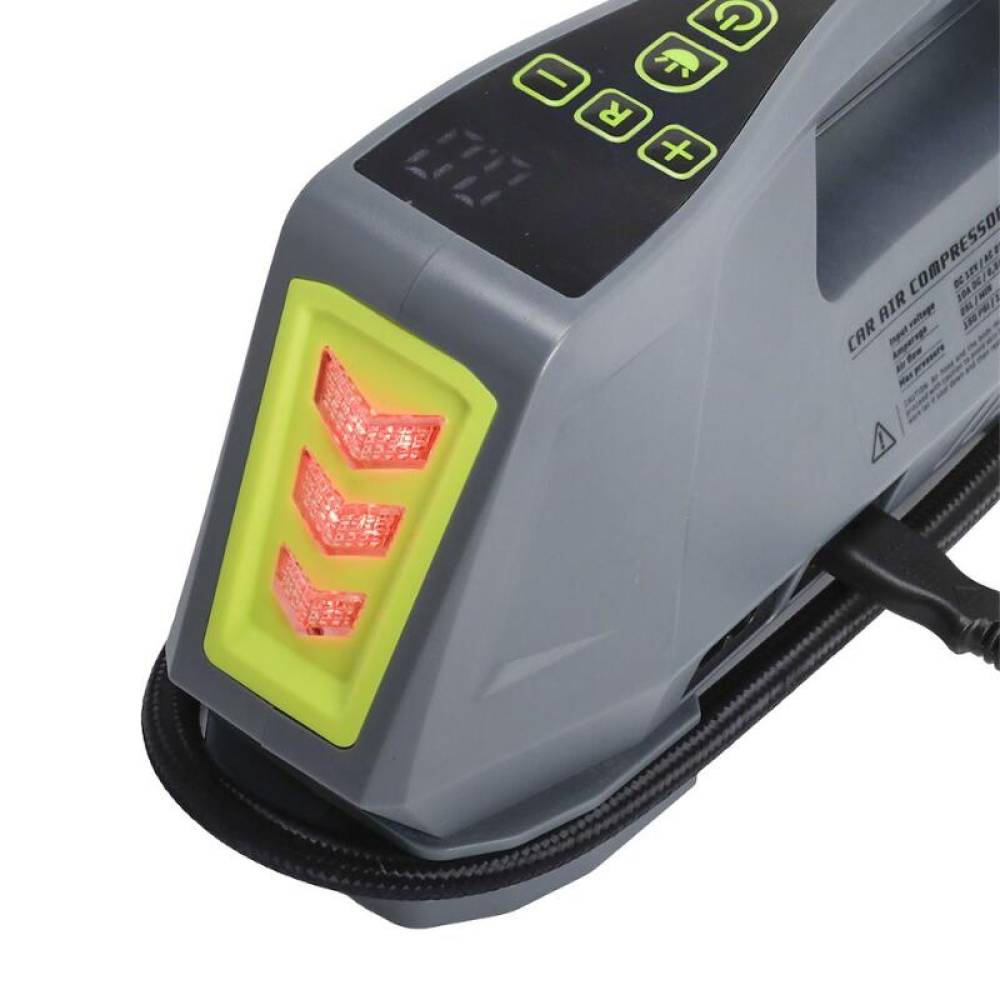 Compresor aer 12V/220V, cu lanterna, stroboscopic, 10bar, 25L/m, digital, autostop, Carmotion 63340