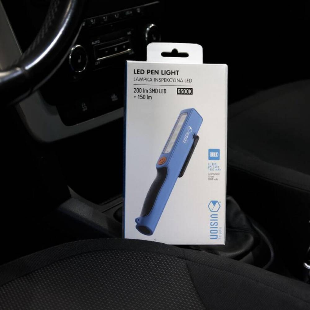 Lanterna Led tip stilou, incarcare USB-C, 220v, 2+2W, 200lm+150lm, 1600mAh, 4h, Carmotion Vision 63312