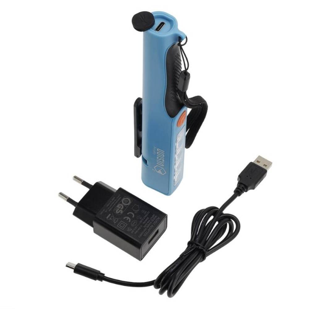 Lanterna Led tip stilou, incarcare USB-C, 220v, 2+2W, 200lm+150lm, 1600mAh, 4h, Carmotion Vision 63312