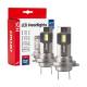 Set 2 becuri, H7 / H18, 2 Led-uri, 12V, 30W, 2710lm, 6000k, AMIO 04712 Set 2 becuri, H7 / H18, 2 Led-uri, 12V, 30W, 2710lm, 6000k, AMIO 04712