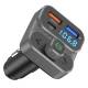 Transmitator FM MP3, 3×USB, QC3, PD36W, 12V-24V, Amio 04649
