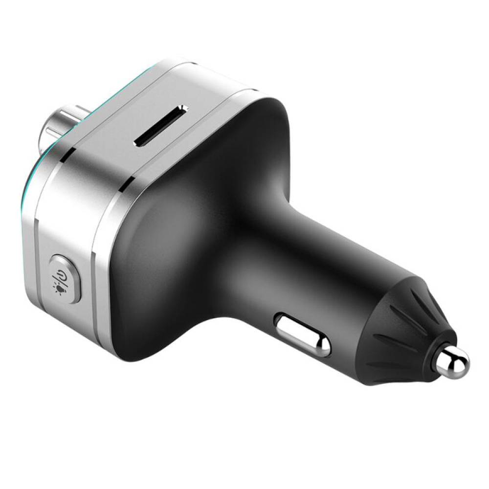 Transmitator MP3, 3×USB, QC3, PD, microSD, 12V-24V, Amio 04652