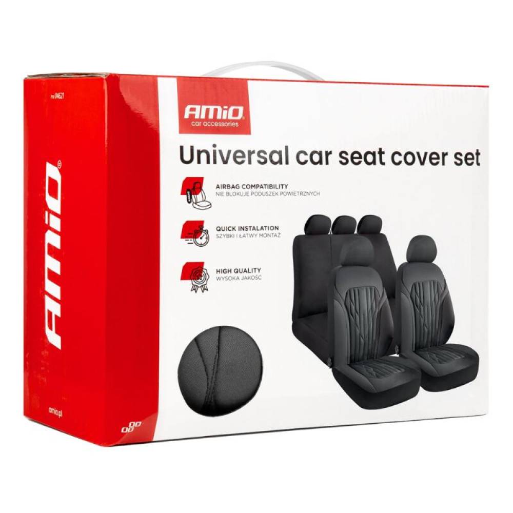 Set 9 huse auto negre, V, Amio 04621