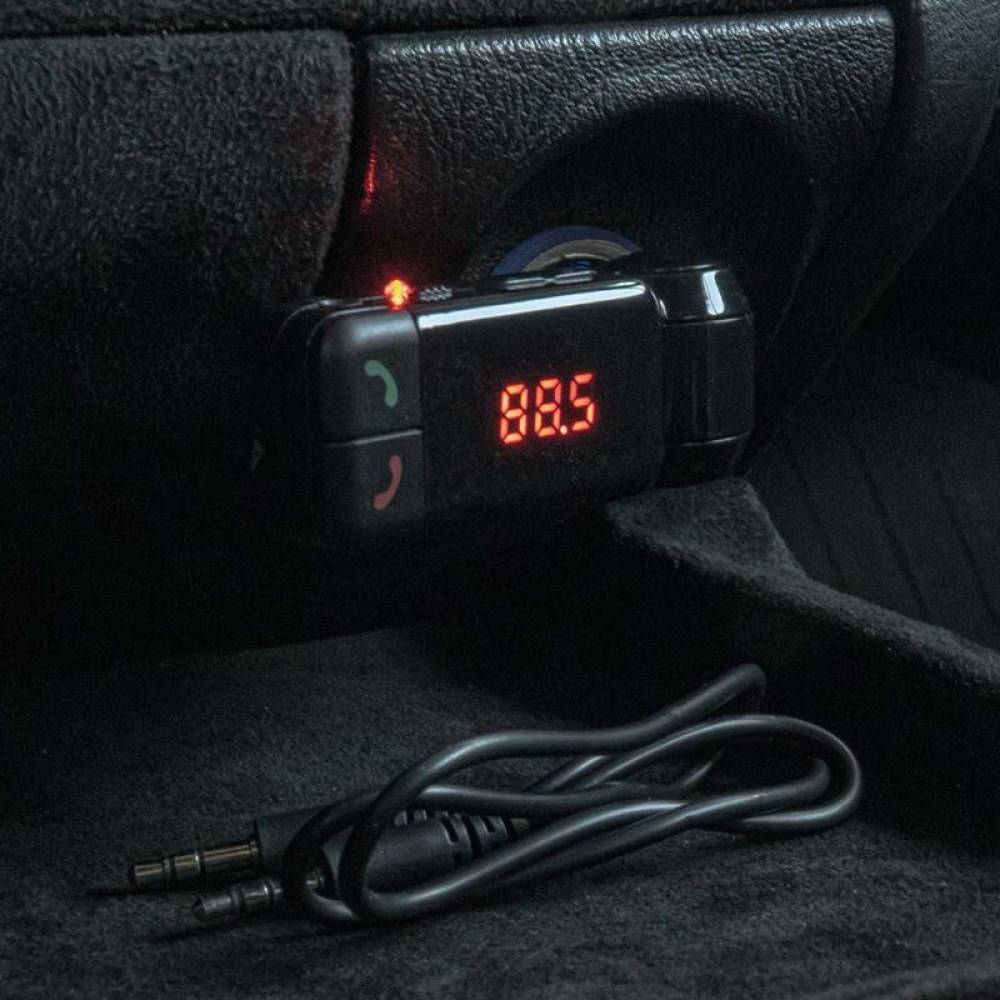 Transmitator FM, MP3, pliabil, 2×USB, 12-24V, 04650 Amio