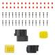 Set mufe conectori cu 16pini, mama-tata, Econoseal Japan, impermeabila, AMIO 04353