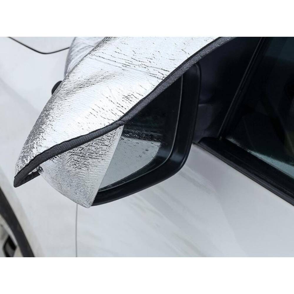 Protectie parbriz exterior, vara-iarna, antiinghet, 100x200cm, cu 2 clapete 25 cm, Carmotion 58552