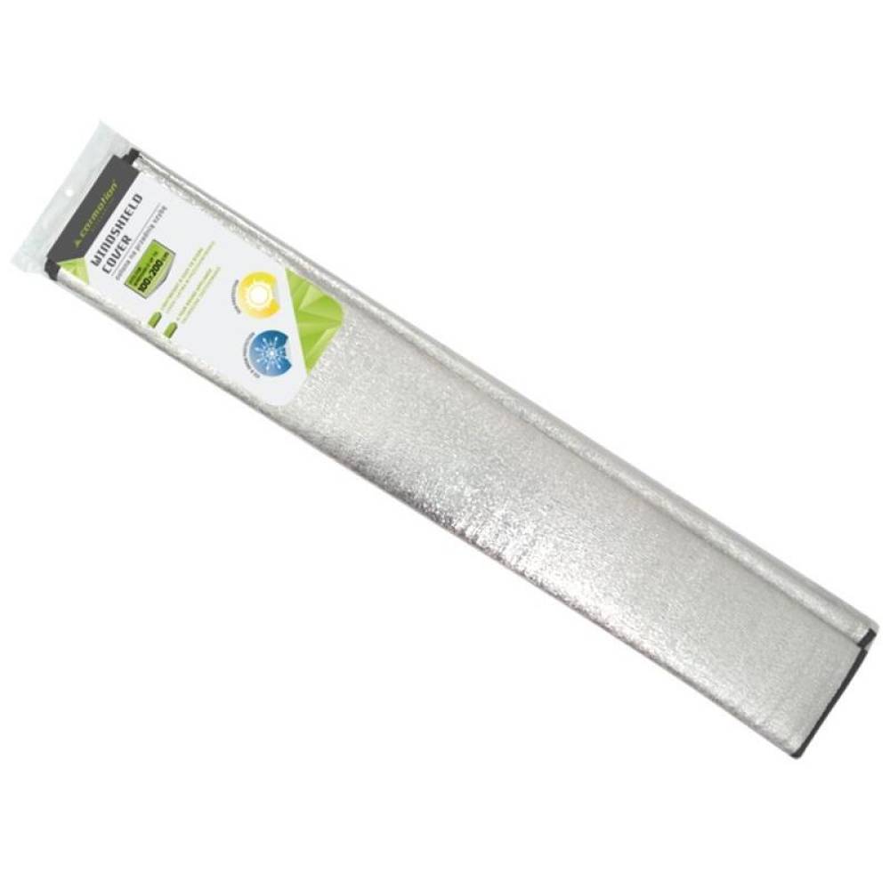 Protectie parbriz exterior, vara-iarna, antiinghet, 100x200cm, cu 2 clapete 25 cm, Carmotion 58552