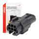 Set mufa conector cu 3 pini, set mama-tata, Econoseal Japan, impermeabila, AMIO 04347