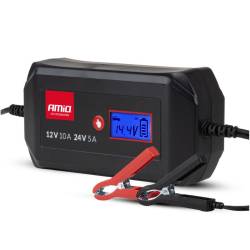 Redresor digital auto 12-24V, 10A, pentru acumulator STD, GEL, AGM, WET Amio 04525