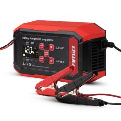 Redresor digital, cu functia de asistenta, AGM, GEL, STD, LFP, MAX 16A, 12-24V, Amio 04529