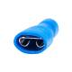 Papuci electrici fisa plata Mama, 6.6mm, 0.75-2.5mm2, 15A , izolat, albastru, set 10 bucati, Amio 03068