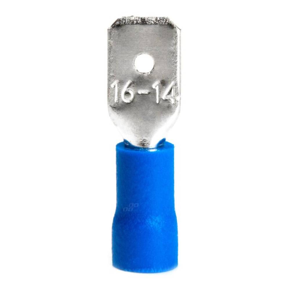 Papuci electrici fisa plata Tata, 6,35 mm 1,5-2,5 mm² 15 A set 10 bucati, Amio 03070