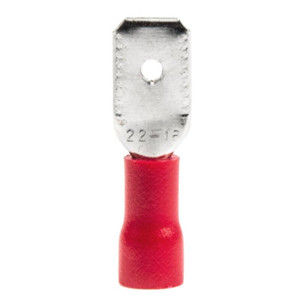 Papuci electrici fisa plata, tata, 6,3 mm, 0,5-1,5 mm2, 10A, set 10 bucati, AMIO-03066