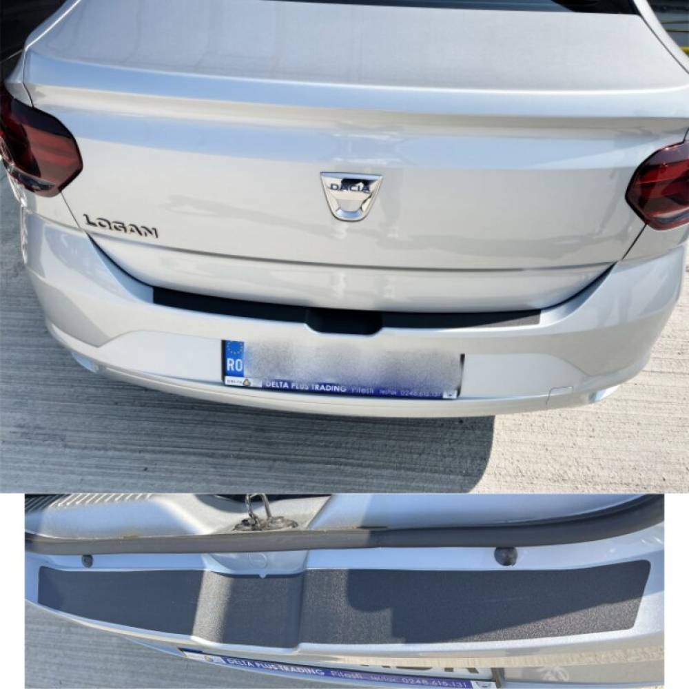 Autocolant protectie portbagaj Logan 3, negru mat, texturat \art QITL3-03