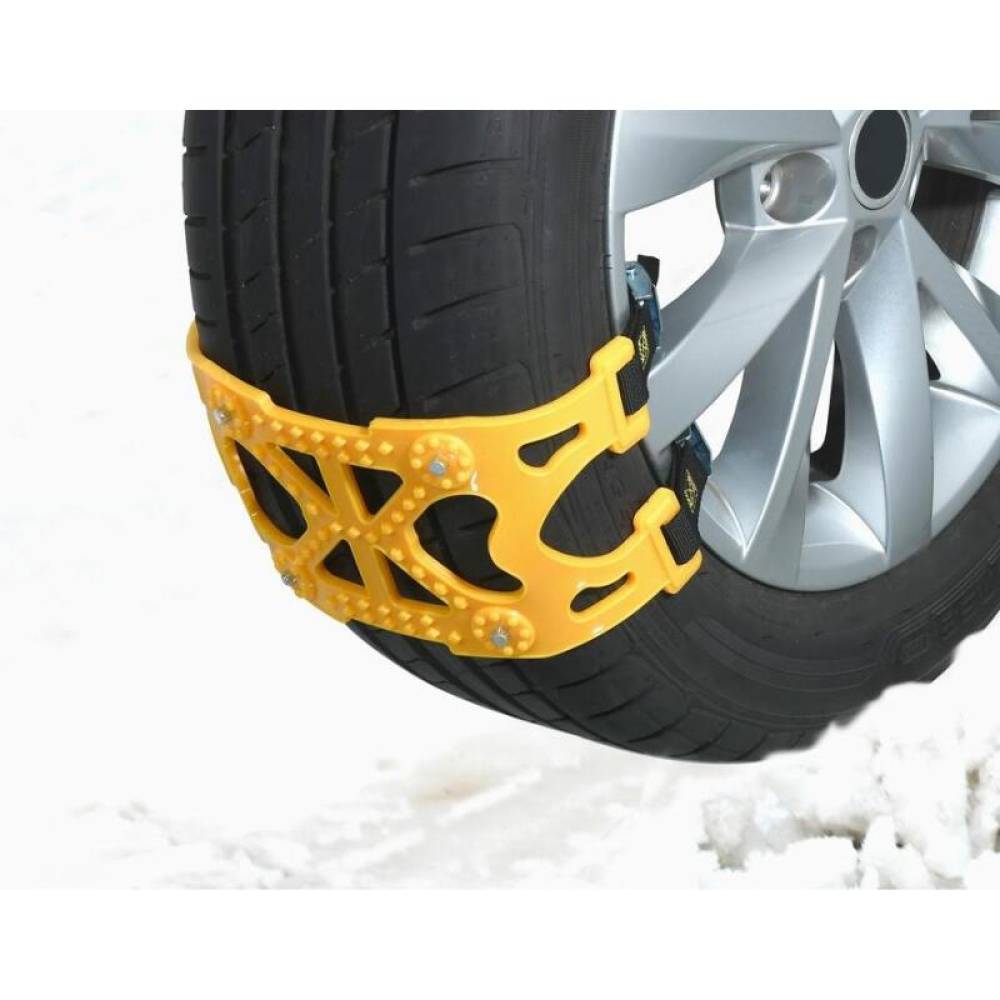 Set 2 lanturi antiderapante, tip banda, fixare cu chinga, 6mm, ELBRUS, Compass 01457