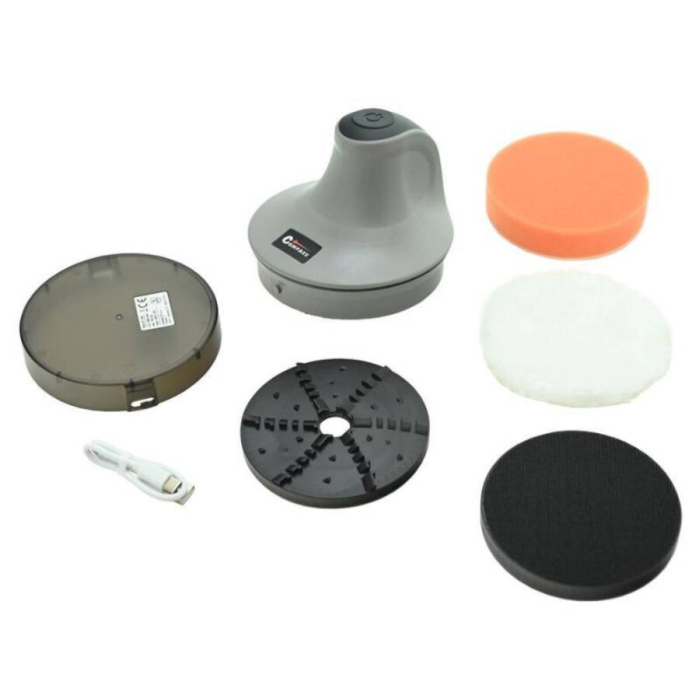 Aparat polisat cu acumulator de 2000mAh, cu razuitor gheata, Compass 07265