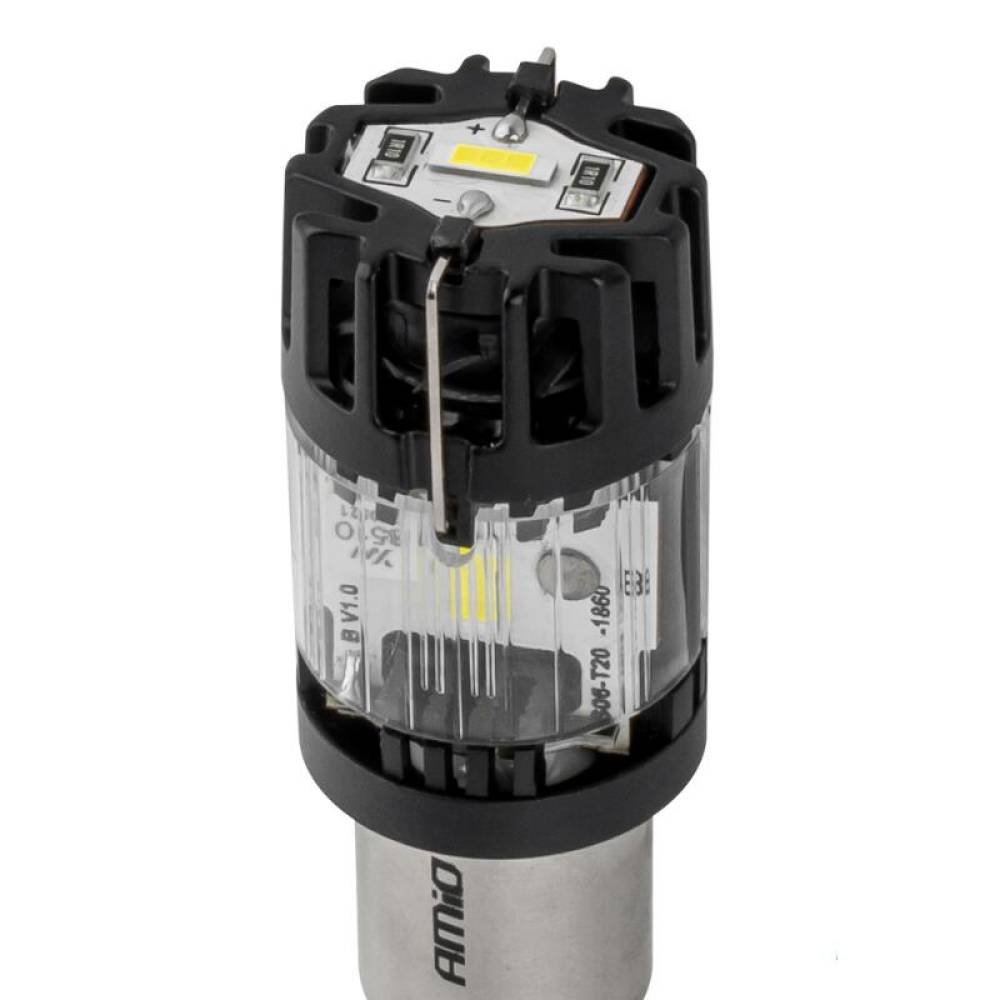 Bec pozitie frana 12V, P21/5W, BAY15D, Canbus, 1 bucata, Amio 04689