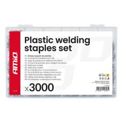 Trusa cleme pentru pistol lipit plastic 3000 piese Amio 04743