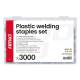 Trusa cleme pentru pistol lipit plastic 3000 piese Amio 04743