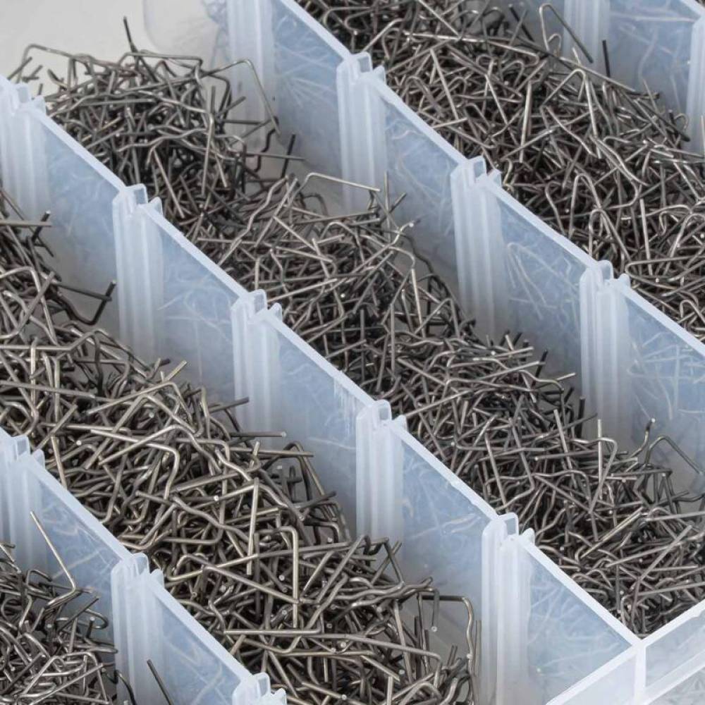 Trusa cleme pentru pistol lipit plastic 3000 piese Amio 04743