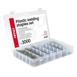 Trusa cleme pentru pistol lipit plastic 3000 piese Amio 04743