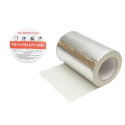 Banda autoadeziva butilica, cu folie de aluminiu, hidroizolanta, acoperis, etc 20cmx10m Breckner Germany BK91212