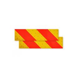Placa reflectorizanta vehicul scurt (in dungi) 565x130mm, 0.8mm subtire 1039117