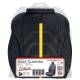 Husa pentru 1 scaun peste tetiera, cu laterale, negru cu galben, Potenza, Swissdrive PTNZYLW