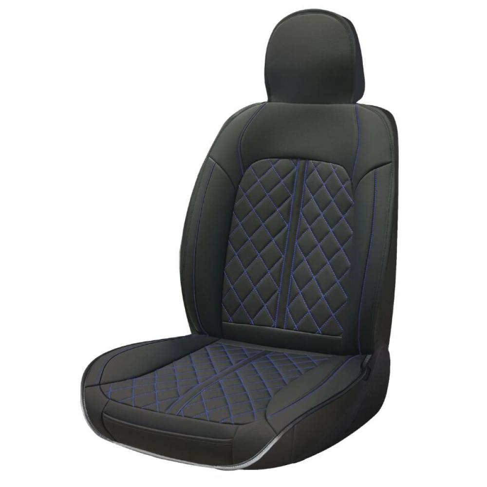 Husa pentru 1 scaun peste tetiera, cu laterale, Negru+Albastru, Vittoria, Swissdrive VITOBLU Husa pentru 1 scaun peste tetiera, cu laterale, Negru+Albastru, Vittoria, Swissdrive VITOBLU