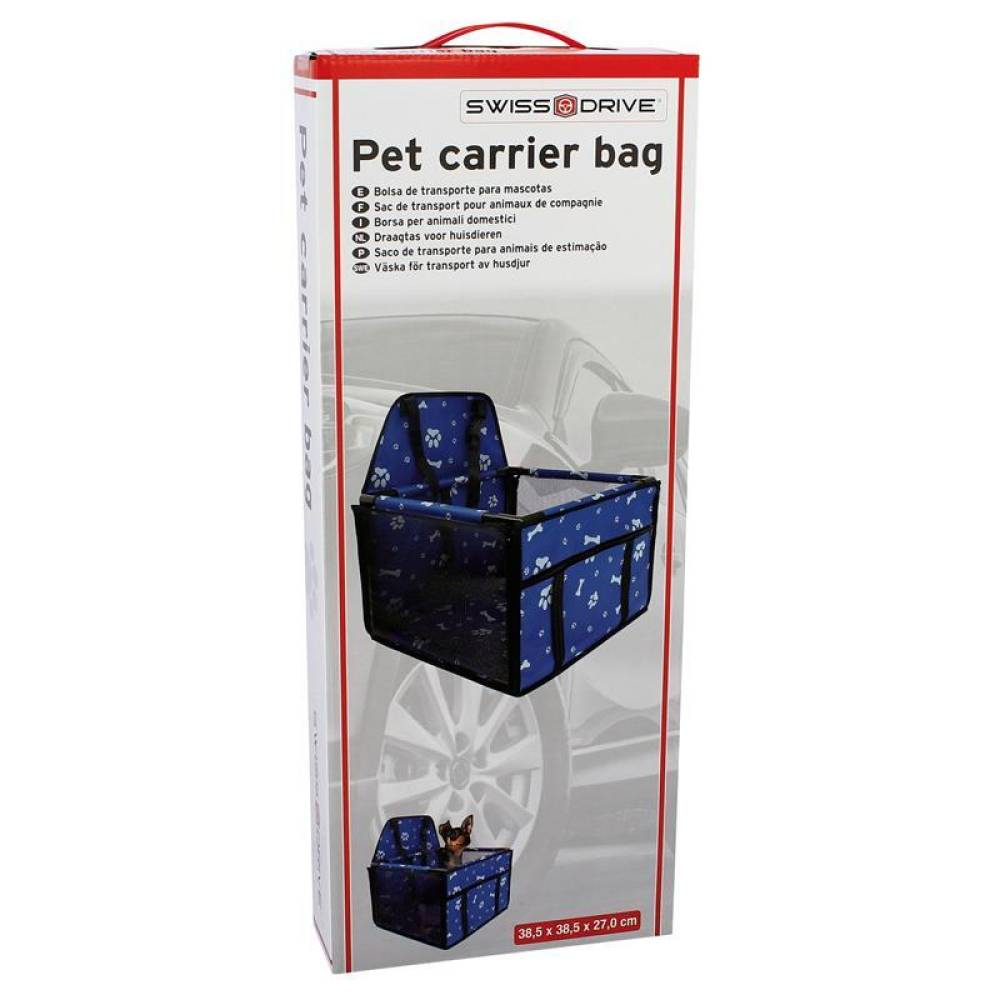 Scaun si husa auto pentru animale de companie, swissdrive 38,5x38,5x27cm, Sumex, DOGTR02