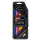 Set 9 chei imbus Hexagonale, 1.5-10mm, multicolor, Amio 04787