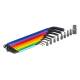 Set 9 chei imbus Hexagonale, 1.5-10mm, multicolor, Amio 04787