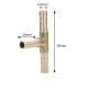 Conector furtun stut in T, fi6mm, Carmotion 83473