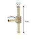 Conector furtun stut in T, fi4mm, Carmotion 83472 Conector furtun stut in T, fi4mm, Carmotion 83472