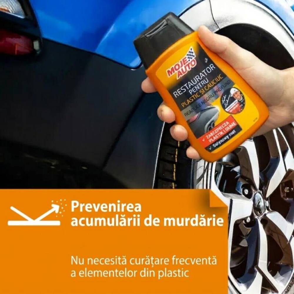 Solutie de curatat si reinnoit suprafete de plastic, cauciuc,  luciu, 250ml, MojeAuto 19-644