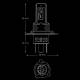 Set 2 becuri H4-H19, LED, 70W, 12V-24V, 2900lm, 6000K, Canbus, Serie F26 PRO, Amio 04871 Set 2 becuri H4-H19, LED, 70W, 12V-24V, 2900lm, 6000K, Canbus, Serie F26 PRO, Amio 04871