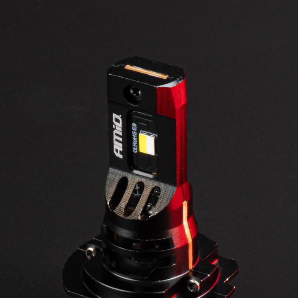 Set 2 becuri H7-H18 LED, 68W 12V-24V, 3500lm, 6000K, Canbus Series F25 PRO, Amio 04872