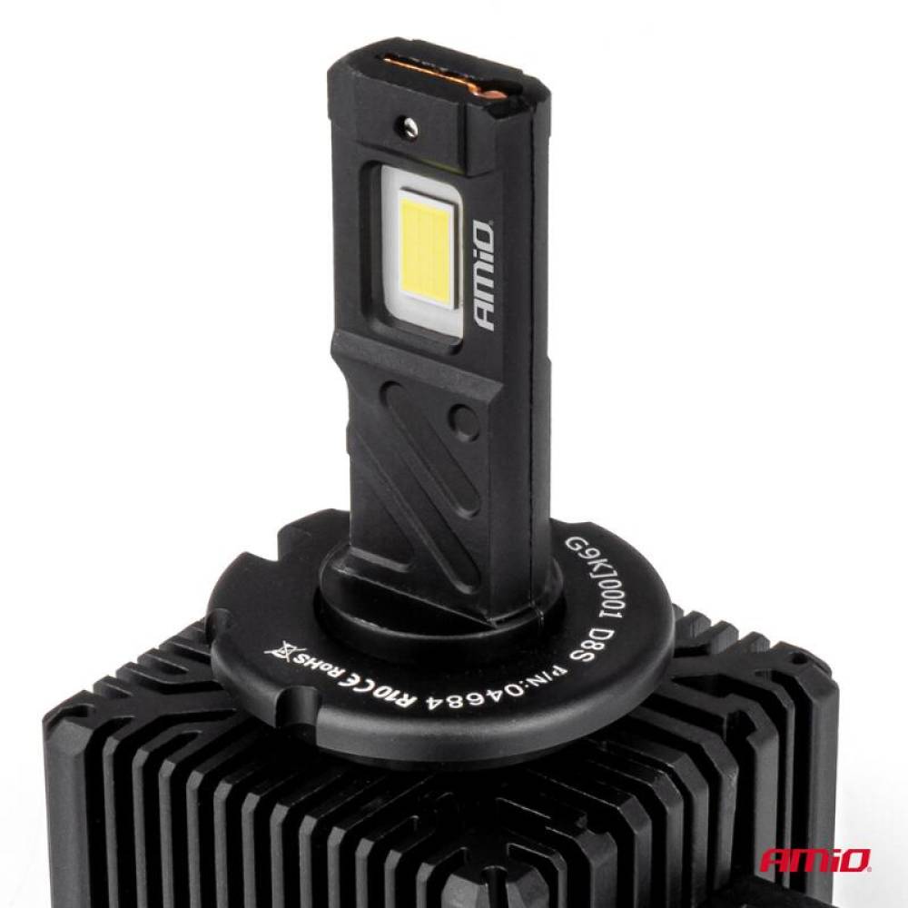 Set 2 becuri D8S LED, 176W, 14,424 lm, 6500 K, XD PRO Canbus, Amio 04684