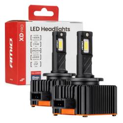 Set 2 becuri D8S LED, 176W, 14,424 lm, 6500 K, XD PRO Canbus, Amio 04684