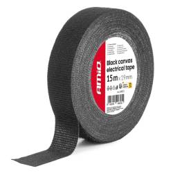 Banda izolatoare textila, panzata, matisare 15mx19mm, Amio 04853