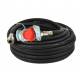 Furtun umflat roti 20m, cupla aer camion, mufa rapida fi15mm, negru, 20 bar, B.A.M WDP028
