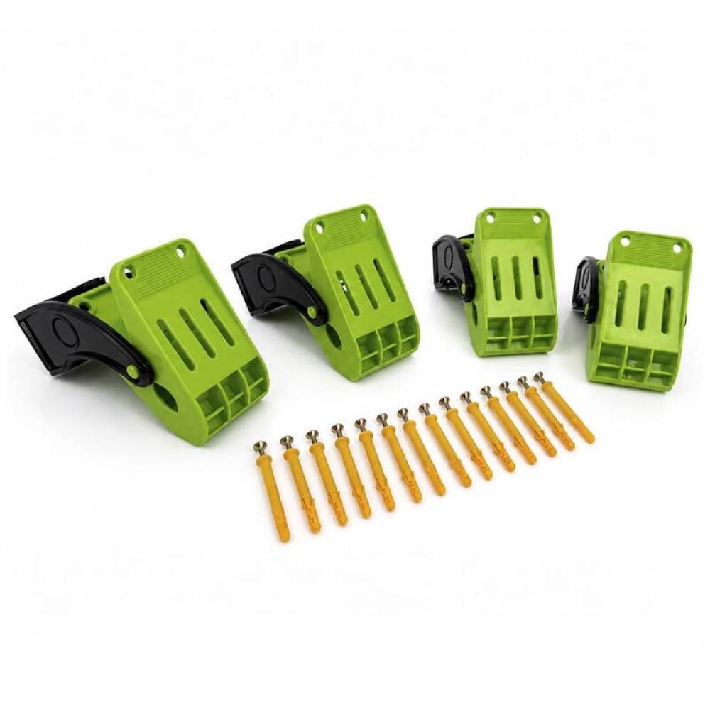 Set de 4 cleme multifunctionale, prindere covorase, Carmotion 83143